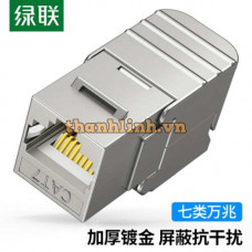 Ugreen 30858 CAT7 10Gbps hạt mạng thi công âm tường không cần tool nhấn