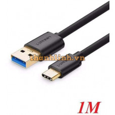 Ugreen 30934 1M cáp USB Type-C ra USB 3.0 sạc nhanh 3A và truyền dữ liệu 5gbps US184 20030934