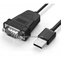 Ugreen 30988 0,5M màu đen USB 2.0 ra 9 chân DB9 RS 232 cổng đực CR104 20030988