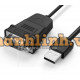 Ugreen 30989 1M màu đen USB 2.0 ra 9 chân đực DB9 RS 232 CR104 20030989