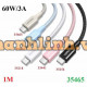 Cáp sạc nhanh 60W/3A USB Type-C to USB Type-C dài 1M Ugreen 35465 cao cấp (Màu Xám Bạc)