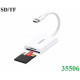 Đầu đọc thẻ SD/TF USB 3.0 chuẩn Type-C Ugreen 35506 cao cấp (hỗ trợ thẻ 2TB)