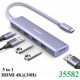 Hub Revodok USB Type-C 5 trong 1 ra HDMI 4K@30Hz, USB 3.0, Sạc PD 100W Ugreen 35582 cao cấp