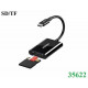 Đầu đọc thẻ SD/TF USB 3.0 chuẩn Type-C Ugreen 35622 cao cấp (hỗ trợ thẻ 2TB)