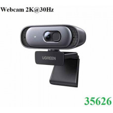 Webcam 2K@30Hz cho PC, Webcam Full HD 1080p/60fps, Tự động lấy nét Ugreen 35626 cao cấp