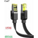 Cáp mạng CAT7 đúc sẵn dẹt dài 15M tốc độ 10Gbps 600Mhz 30AWG U/FTP Ugreen 40166 cao cấp (bện Nylon)
