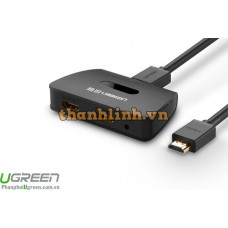 Splitter có khuếch đại 1x2 HDMI model 40207 đen Ugreen 40207
