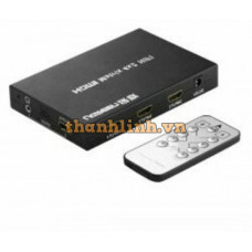 HDMI Splitter 4 x 2 support 1080P và 3D model 40216 đen Ugreen 40216