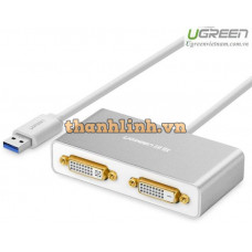 Bộ chuyển đổi new USB 3.0 ra Dual DVI model 40246 80CM 80CM Ugreen 40246