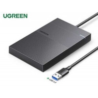 Hộp đựng ổ cứng Ugreen 2,5 inch SATA với cáp Micro USB sang USB-A (Xanh đậm) 40723