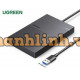 Hộp đựng ổ cứng Ugreen 2,5 inch SATA với cáp Micro USB sang USB-A (Xanh đậm) 40723