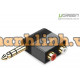 Bộ chuyển đổi đầu cái 6,35mm sang 2 đầu cái RCA 40846