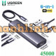 Thiết bị mở rộng USB Type-C 6 in 1 HDMI 4K@60Hz/Hub USB 3.0/LAN/PD 100W Ugreen 45000 cao cấp