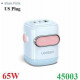 Củ sạc nhanh hình Robot 65W 3 cổng Type-C x2, Type-A x1 Ugreen 45003 cao cấp (US Plug)