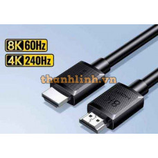 Cáp HDMI 2.1 dài 1M 8K@60Hz 48Gbps hỗ trợ HDR eARC Ugreen 45430 cao cấp