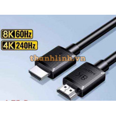 Cáp HDMI 2.1 dài 15M 8K@60Hz 48Gbps hỗ trợ HDR eARC Ugreen 45437 cao cấp