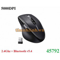 Chuột không dây Bluetooth v5.4 & Wirelless 2.4GHz hỗ trợ 5000DPI Ugreen 45792 cao cấp