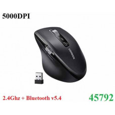 Chuột không dây Bluetooth v5.4 & Wirelless 2.4GHz hỗ trợ 5000DPI Ugreen 45792 cao cấp