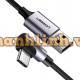 Cáp USB type-C dài 1M sạc và truyền dữ liệu đầu bẻ góc 90 độ chính hãng Ugreen 50123 cao cấp
