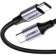 Cáp sạc nhanh 60W USB Type-C to Type-C dài 1M bọc nylon Ugreen 50150 cao cấp (dữ liệu)
