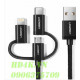Cáp sạc USB Type-C+ Lightning + Micro USB 3 trong 1 dài 1.5m Ugreen 50206