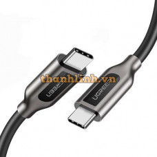 Ugreen 50230 1M Màu Đen Dây USB Type-C sang USB Type-C US266 20050230