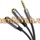 Cáp chia tách Audio 3.5mm 1 ra 2 đầu 3.5mm Loa và Mic Ugreen 50254