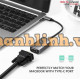 Cáp chuyển đổi USB Type-C sang VGA vỏ nhôm Ugreen 50316 chính hãng