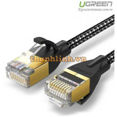 Cáp mạng đúc sẵn Cat6a bọc dù dài 1m Ugreen 50351