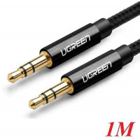 Cáp Ugreen 3.5mm Male to 3.5mm Male Plated Metal Plated 1m (Đen) 50361