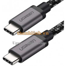 Ugreen 50477 1M 5Gbps cáp USB Type-C ra USB-C v3 1 Gen 1 sạc nhanh chuẩn PD 3A màu đen US161 20050477