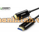 Cáp HDMI 2.1 sợi quang lõi đồng 50m hỗ trợ 8K/60Hz, 4K/120Hz chính hãng Ugreen 50500 cao cấp