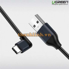 Ugreen 50521 1M Dây USB sang USB-C vuông góc US274 20050521
