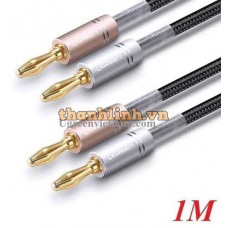 Dây Loa Ugreen Đầu Chuối Mạ Vàng 1m (Đen) 50536