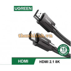 Cáp HDMI 2.1 Ugreen 50562 dài 5M độ phân giải 8K/60Hz Cao Cấp