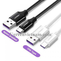 Ugreen 50566 0,5M 5A Cáp dữ liệu USB Type-C sang USB 2.0 màu đen US279 20050566