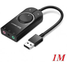 Ugreen 50599 1M Màu Đen USB External Stereo Sound Adapter CM129 20050599
