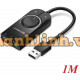 Ugreen 50599 1M Màu Đen USB External Stereo Sound Adapter CM129 20050599
