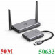 Bộ phát nhận tín hiệu HDMI+VGA không dây 50m 1080p@60hz sóng 5Ghz Ugreen 50633A cao cấp (vỏ nhôm)