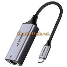 Cáp chuyển Usb Type-C to Lan 10/100/1000Mbps Ugreen 50737 vỏ nhôm