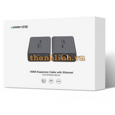 Thiết bị kéo dài HDMI 70m qua cáp Lan Cat5/6 1080@60Hz Ugreen 20519 cao cấp