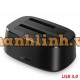 Ugreen 50856 đế đôi docking station cho ổ cứng sata USB 3.0 màu đen chân cắn nguồn chuẩn UK CM198 20050856