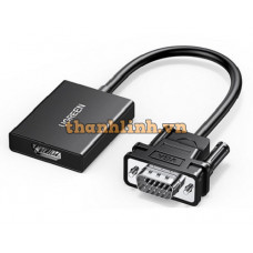 Cáp chuyển đổi VGA sang HDMI+Audio 1080P@60Hz Ugreen 50945 cao cấp