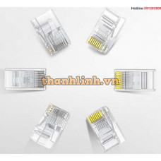 Đầu bấm mạng CAT6 mạ vàng 50c/hộp Ugreen 50962