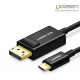 Cáp chuyển USB Type-C to Displayport dài 1.5m Ugreen 50994