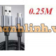 Ugreen 60144 0,25M Màu Đen Cáp sạc truyền dữ liệu USB 2.0 sang MICRO USB vỏ dây bọc lưới US290 10060144