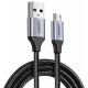 Cáp Micro USB 2.0 US290 Kim loại 1M/Đen 60146