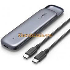 Hộp box đựng ổ cứng SSD M.2 B-Key & MB Key USB 3.0 Ugreen 60355 chính hãng