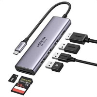Thiết bị mở rộng 6 in1 USB type-C to HDMI/ Hub USB 3.0/ SD/TF Ugreen 60383