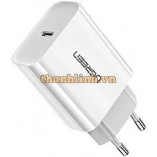 Bộ Đổi Nguồn Sạc Nhanh Ugreen PD 20W EU (Trắng) 60450